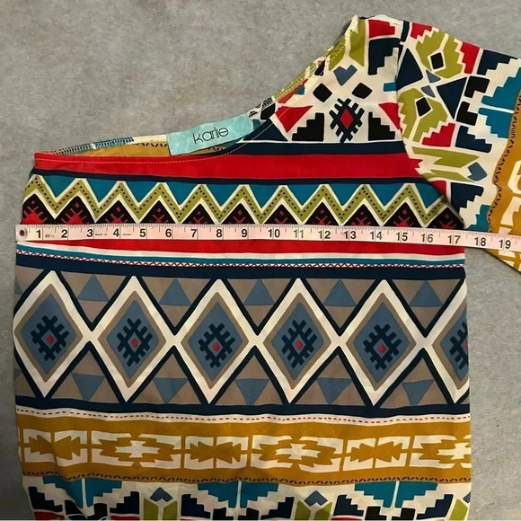Karlie one shoulder Aztec mini dress size S - Picture 5 of 7